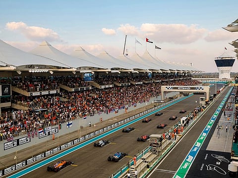 File photo of F1 race in Abu Dhabi. Globally, sports tourism already accounts for around 10% of total tourism spending and is projected to exceed $2 trillion by the end of the decade.