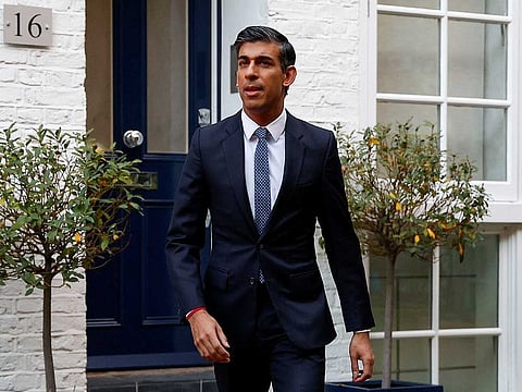 Britain's Conservative MP Rishi Sunak leaves his home address in London, Britain October 24, 2022.