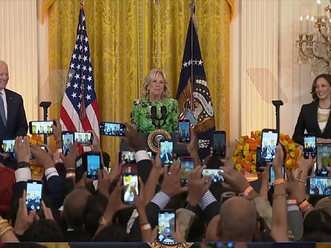 First Lady Jill Biden praised the Asian American community in the US for "helping us light our way forward."