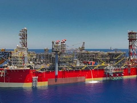 Israel's Karish offshore gas field in the Mediterranean.