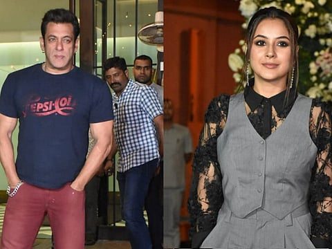Salman Khan and Shehnaaz Gill graced the birthday party of Aayush Sharma on Tuesday night. It was Khan's first public appearance after being reportedly diagnosed with dengue.