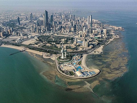 File photo: An aerial view Kuwait City.