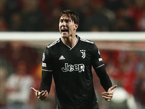 Juventus' Dusan Vlahovic.