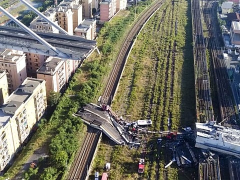 Genoa’s Morandi motorway bridge has been riddled with structural problems since its construction in the 1960s.