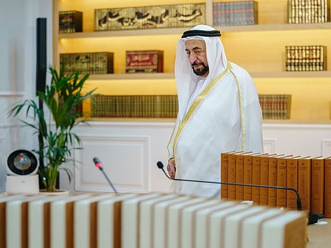 His Highness Dr Sheikh Sultan bin Mohammed Al Qasimi, Member of the Supreme Council and Ruler of Sharjah, welcomed the members of Arabic language academies from different countries and lauded their efforts in producing the Corpus