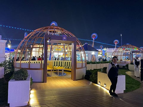 'The Cabanas' are located right in front of the UAE pavilion