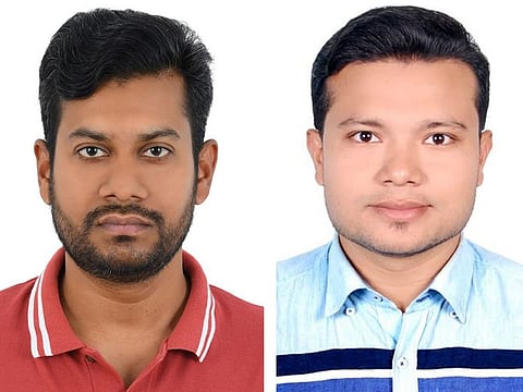 Rajbul (left) and Shirajul won Dh100,000 each in the latest weekly Mahzooz draw.