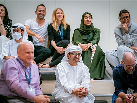 Sheikh Abdullah attended a keynote speech delivered by clinical psychologist Dr Shefali Tsabary at Abu Dhabi’s Parenthood: The Unconference event.