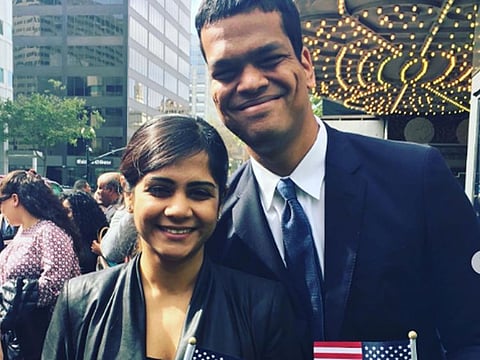 Sriram Krishnan, a former Twitter executive and current general partner at the venture firm Andreessen Horowitz, with wife and fellow talk-show host Aarthi Ramamurthy.