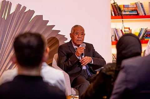 Sudanese historian Yusuf Fadl Hassan, who was named as the Cultural Personality of the Year at the ongoing 41st Sharjah International Book Fair