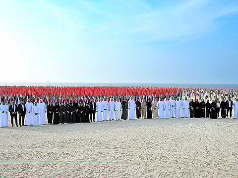 The Dubai Media Council, Dubai Government Media Office, Dubai Media Incorporated, Dubai Press Club, and Brand Dubai celebrated the Flag Day at the Flag Park, organised annually by Brand Dubai at Kite Beach in Jumeirah, Dubai.