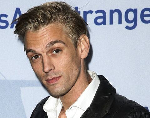 Singer Aaron Carter in 2015.