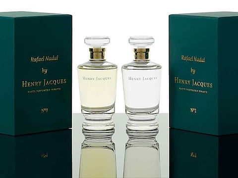 This is the first time Rafael Nadal and his wife Maria Perello have ever collaborated on a fragrance collection.