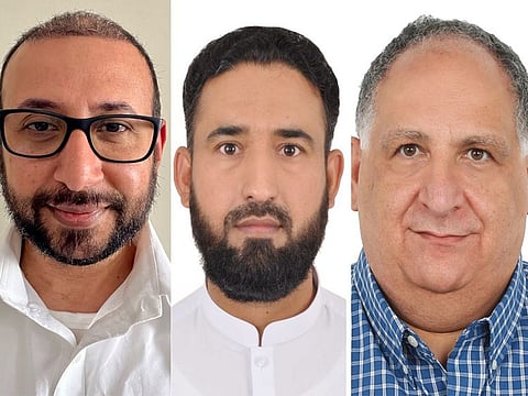 (from left) Qadeer is an Indian national, Muhammad is Pakistani and Anas is from the UK