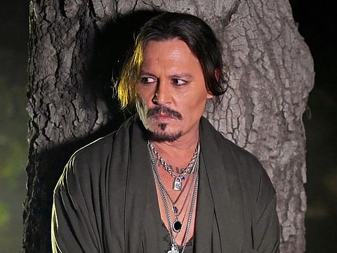 Johnny Depp is seen during Rihanna's Savage X Fenty Show Vol. 4 presented by Prime Video in Simi Valley, California.