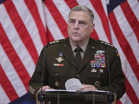 Gen. Mark Milley said that for any talks to be successful, both Russia and Ukraine would have to reach a “mutual recognition” that a wartime victory “is maybe not achievable through military means, and therefore you need to turn to other means”.