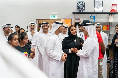 The gym was opened in the presence of Dr Mugheer Khamis Al Khaili, chairman of the Department of Community Development (DCD), Abdulla Alhumaidan, general secretary of ZHO, Hamad Ali Al Dhaheri, DCD undersecretary, and Salama AlAmeemi, Ma’an director general