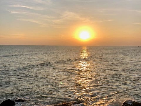 Sunset and sunrise are the main attractions of Kanyakumari, it’s the only place in the world where both can be seen from the same spot.