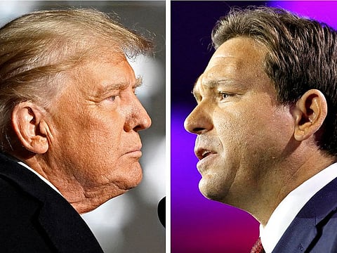 Donald Trump and Ron DeSantis.