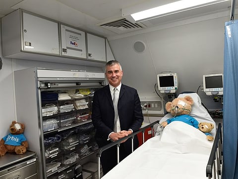 Hunter Cherwek, Vice President, Clinical Services & Technologies at the Orbis Flying Eye Hospital which is stationed at Al Maktoum airport in Dubai. Photo: Virendra Saklani/Gulf News