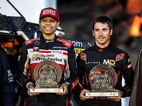 Aliyyah Koloc came a strong fifth in the third round of the FIA Middle East Cup for Cross Country Bajas in Saudi Arabia.