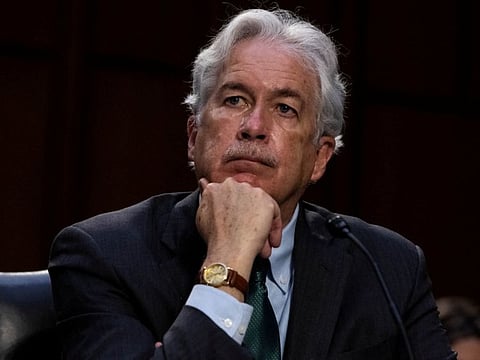 CIA Director William Burns (above) met on Monday with Sergei Naryshkin in Ankara.