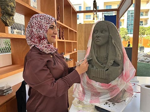 Artists at the festival are working with a wide range of  materials and are adopting a variety of sculpture styles.