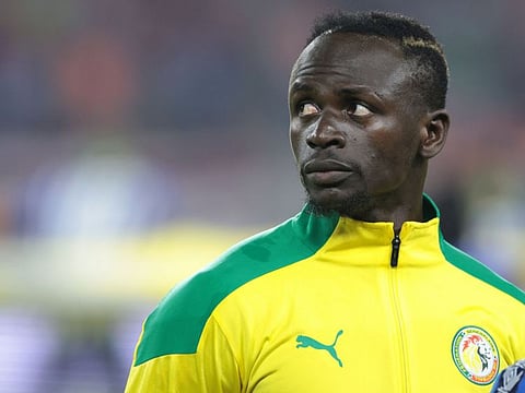 Senegal's forward Sadio Mane looks on ahead of the Africa Cup of Nations.