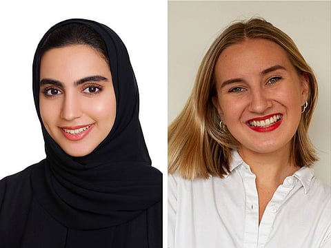 (L to R) Sara Fekri and Gustė Gurčinaitė will being their academic year at University of Oxford in October 2023