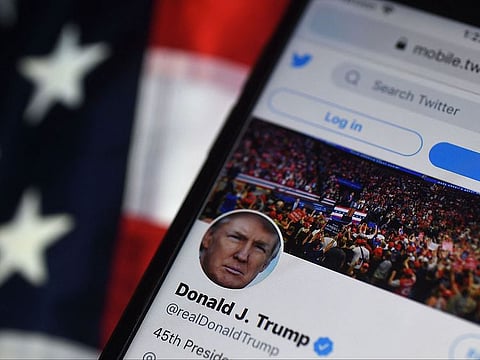 Trump's once-blocked Twitter account has reappeared on the platform