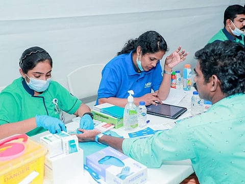 The screening camp is being held at Dubai Investment Park 2 till Sunday evening