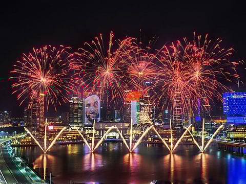 File picture of National Day fireworks at Al Maryah Island in Abu Dhabi