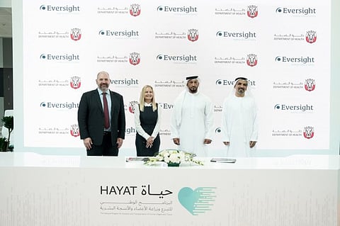 The Abu Dhabi Department of Health — Abu Dhabi and US-based non-profit eye bank Eversight on Wednesday to set up the UAE first Eye and Tissue Bank.