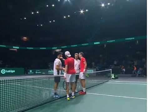 Canada's Vasek Pospisil and Denis Shapovalov clinched the winning point for Canada with a 2-6 6-3 6-3 triumph over Kevin Krawietz and Tim Puetz of Germany in the decisive doubles match.