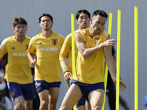 Japan's Maya Yoshida during training at Al Sadd SC New Training Facilities 1, Doha, Qatar.
