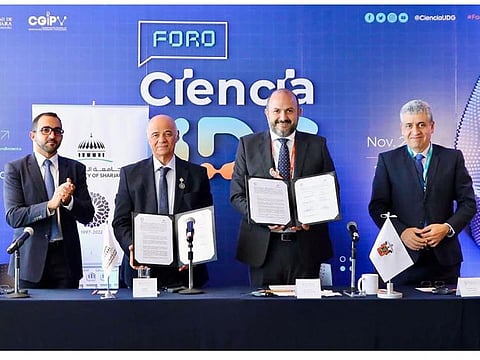 Representatives during the signing ceremony in Mexico