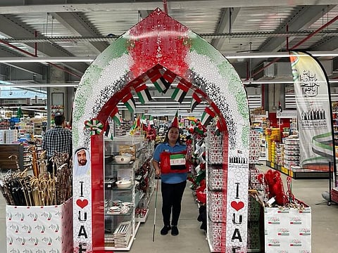Retailers have earmarked special spaces to display and sell UAE National Day memorabilia.
