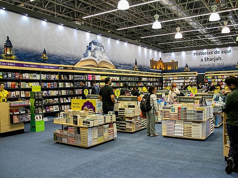 Showcased at the stand are blown-up picture of Al Hisn Sharjah, built in 1823 as the residence of the Al Qawasim ruling family; Sharjah Mosque, an abiding symbol of faith with exquisite Arab and Islamic architecture; and Al Qasimia University, a multicultural, academic beacon in Sharjah.