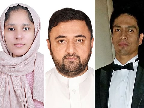 Farasha, Feroz and John Paul.