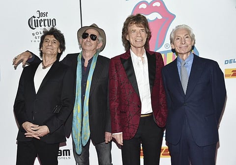The Rolling Stones, from left, Ronnie Wood, Keith Richards, Mick Jagger and Charlie Watts.