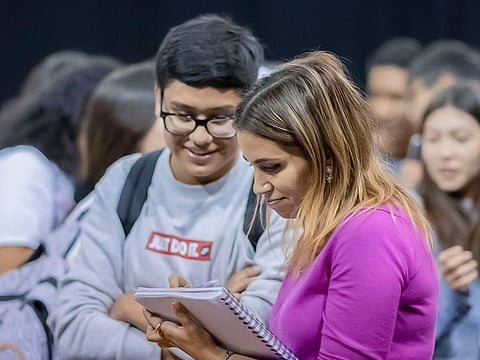 Emirati author and illustrator Alia Al Shamsi, who is director of cultural programming at the Louvre Abu Dhabi museum, shared her journey with students in Mexico