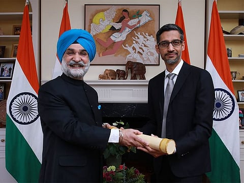 Google CEO Sundar Pichai was honoured with India's 3rd highest civilian award, the Padma Bhushan on Friday