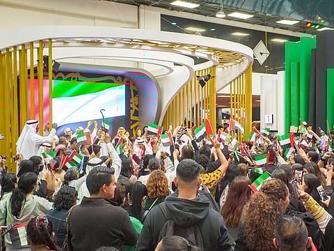 Visitors to the pavilion joined the celebrations on December 2