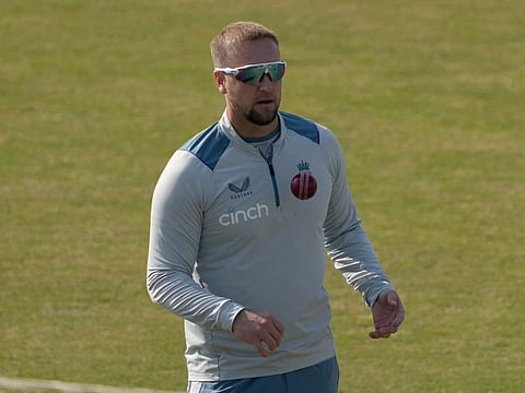 England's Liam Livingstone is out of the Test series against Pakistan following a knee injury.