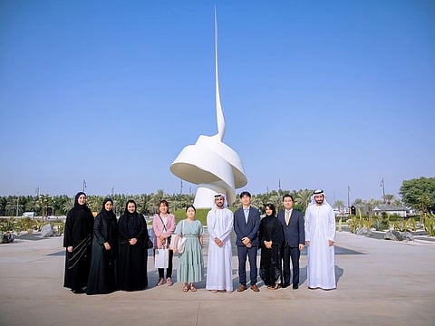 A delegation from the South Korea’s King Sejong Institute during their visit to Sharjah