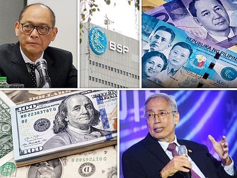 BREAKOUT MOVE? The Philippines' independently-run central bank, the Bangko Sentral ng Pilipinas (BSP), sets monetary policies and manages the country's gross international reserves, which currently stands at more than $90 billion — bigger than the reserves of the European Union and many European countries. Top left is Finance Secretary Benjamin Diokno who backs the idea of a Philippine wealth fund. Lower right is BSP Governor Felipe Medalla.