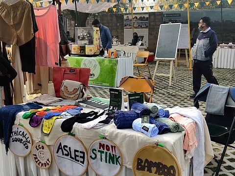 Aslee uses a variety of natural fibres such as wild nettle, hemp and bamboo for its garments.