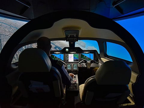 A simulator at the training academy.