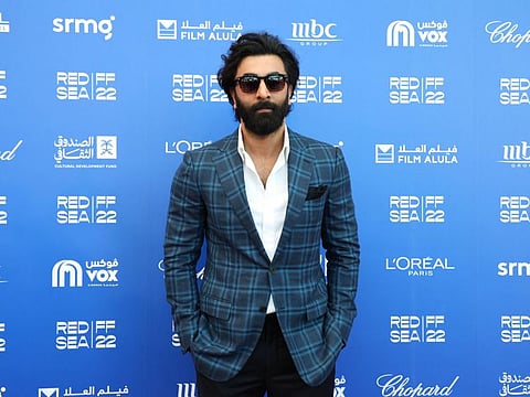 Indian film star Ranbir Kapoor at the Red Sea International Film Festival, in Jeddah, Saudi Arabia.