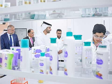 Sheikh Mansoor bin Mohammed bin Rashid Al Maktoum during the tour